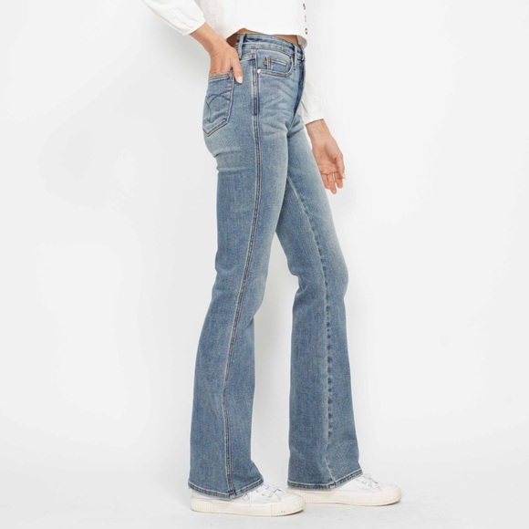 NWT LONG LENGTH Judy Blue PLUS + REG Size High Rise Tummy Control Bootcut Jeans - Picture 3 of 7